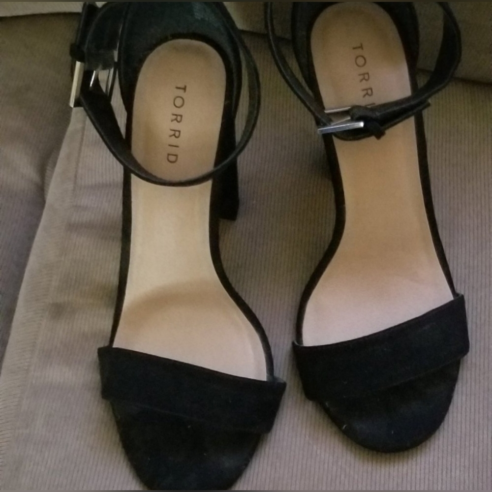 Torrid Black Suede Heels